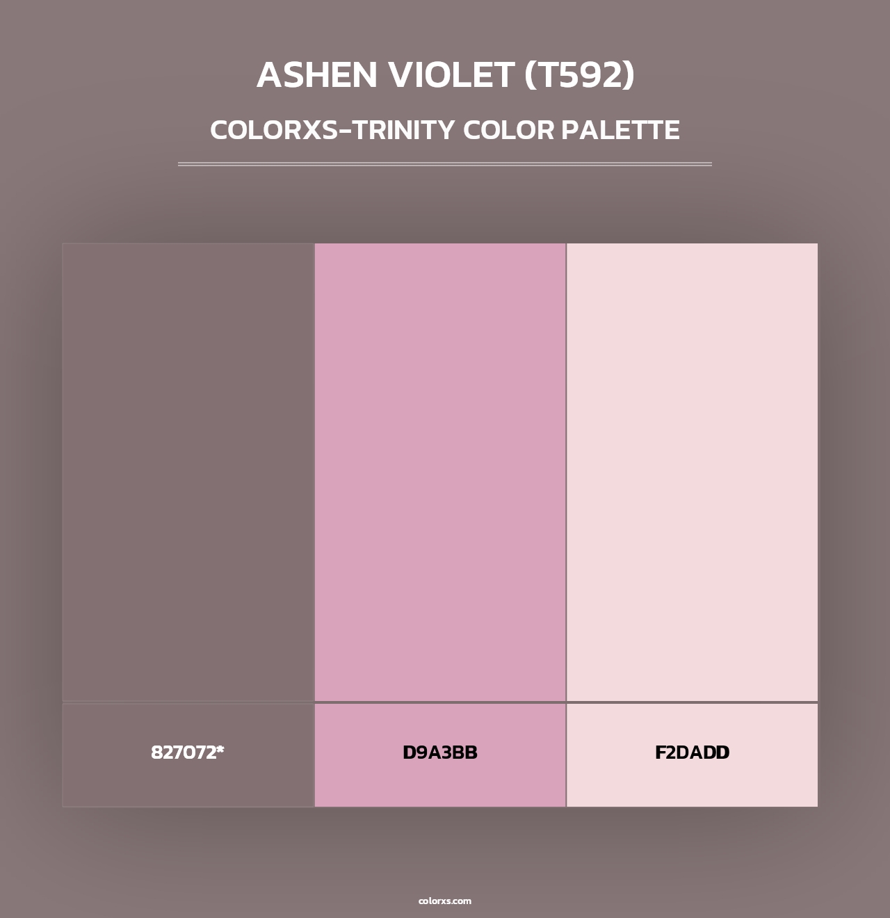 Ashen Violet (T592) - Colorxs Trinity Palette