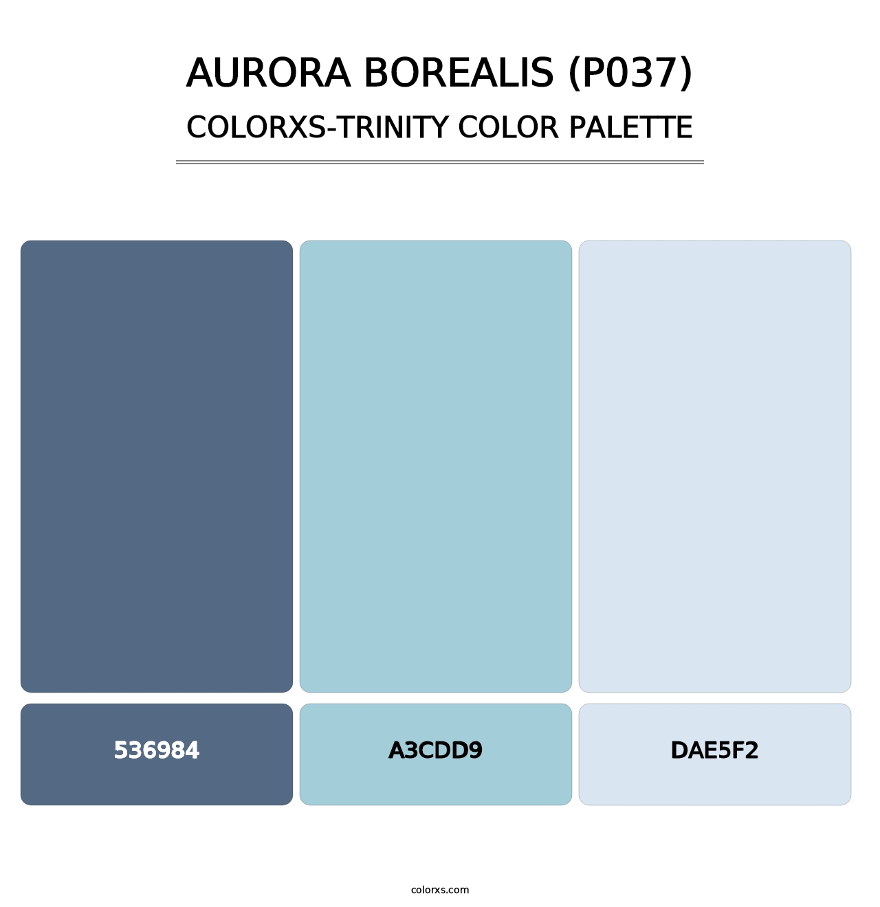 Aurora Borealis (P037) - Colorxs Trinity Palette