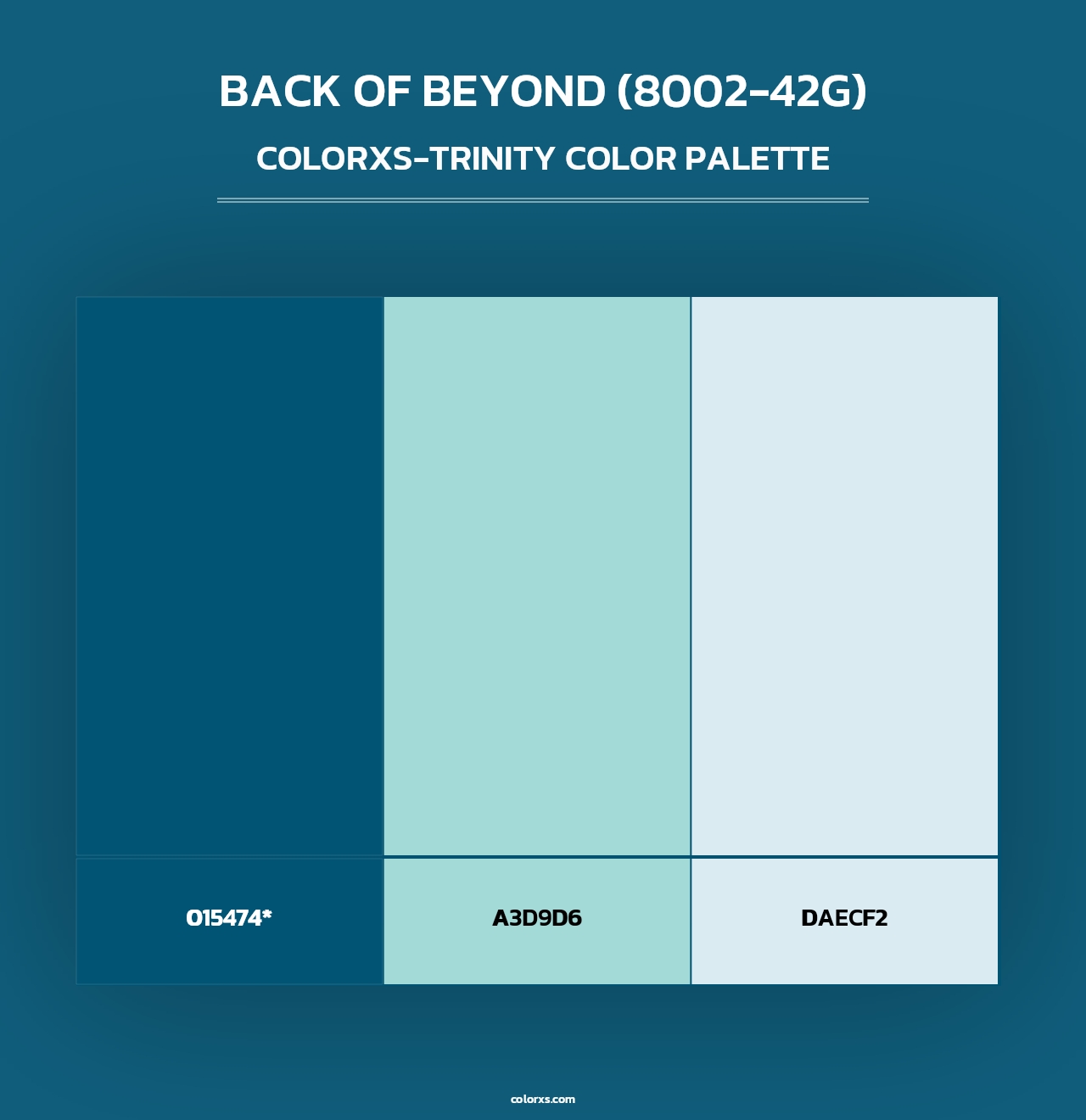 Back of Beyond (8002-42G) - Colorxs Trinity Palette