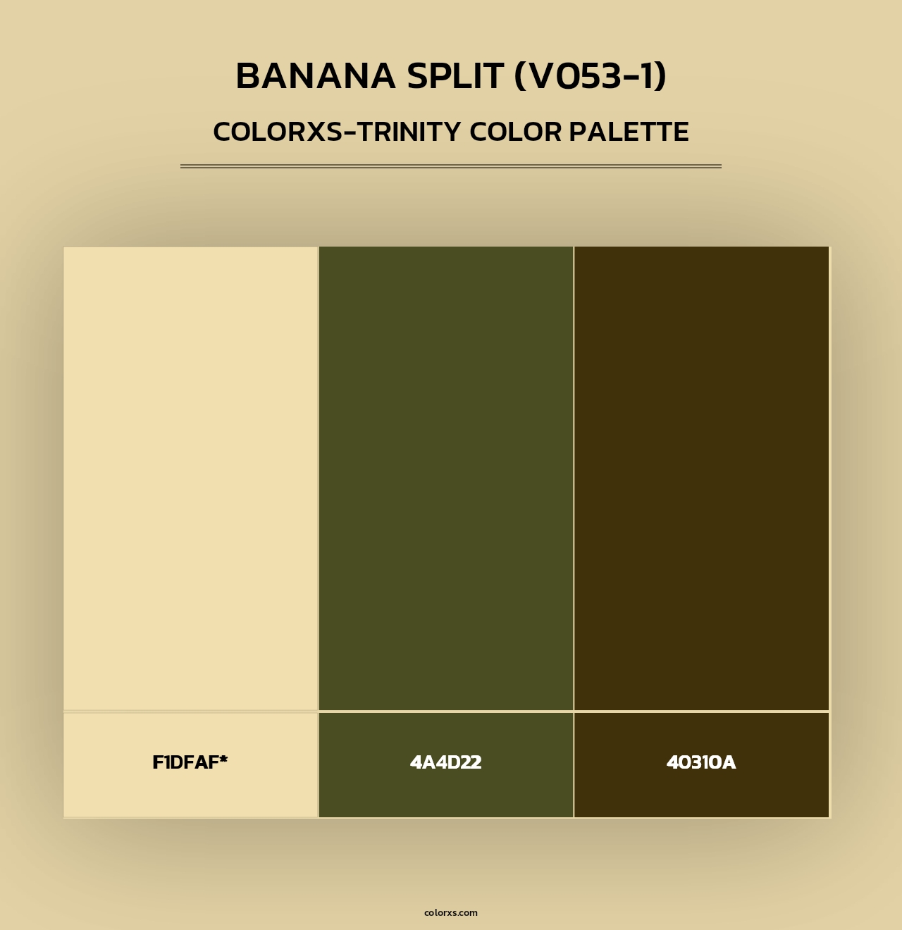 Banana Split (V053-1) - Colorxs Trinity Palette