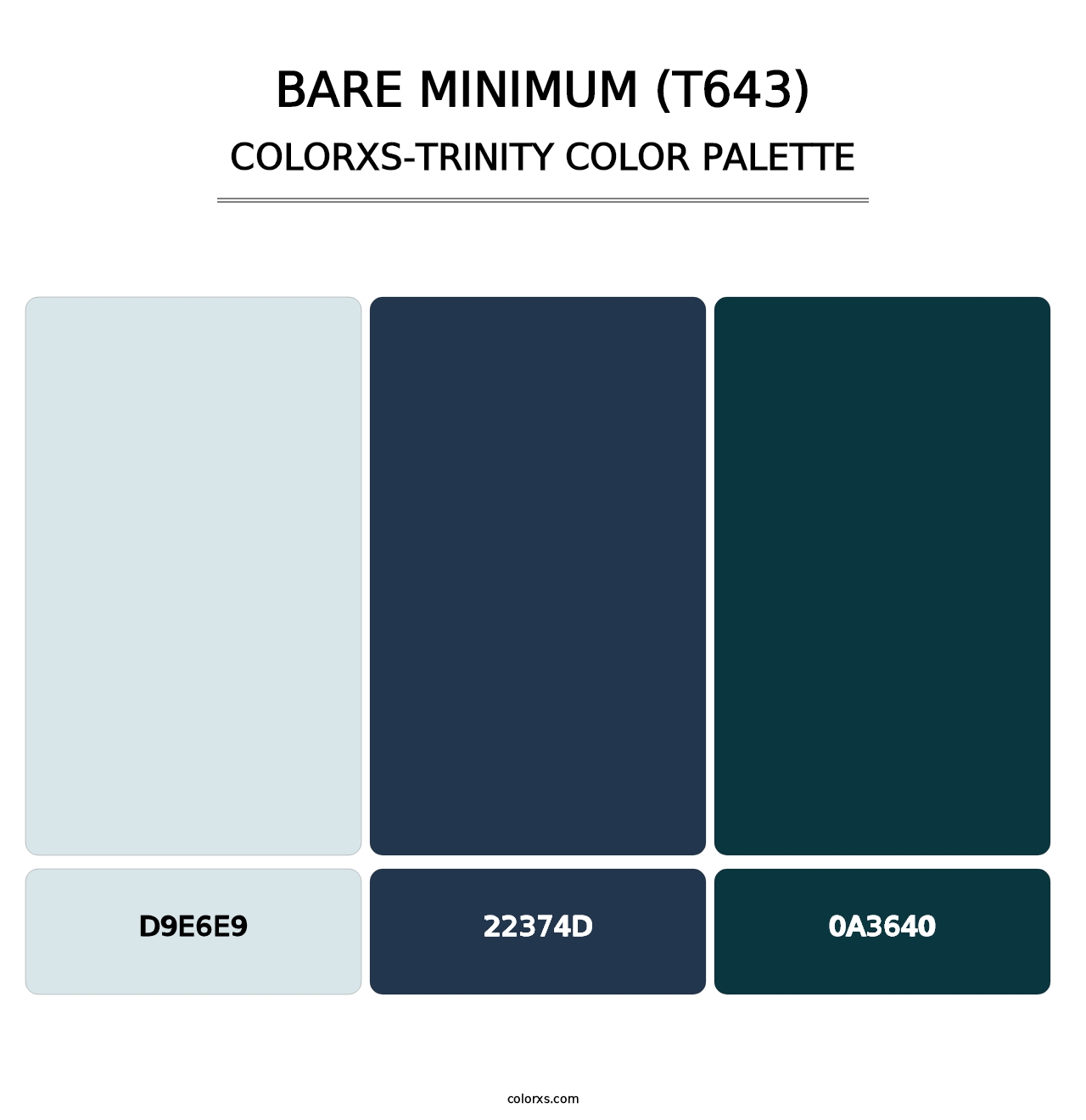 Bare Minimum (T643) - Colorxs Trinity Palette