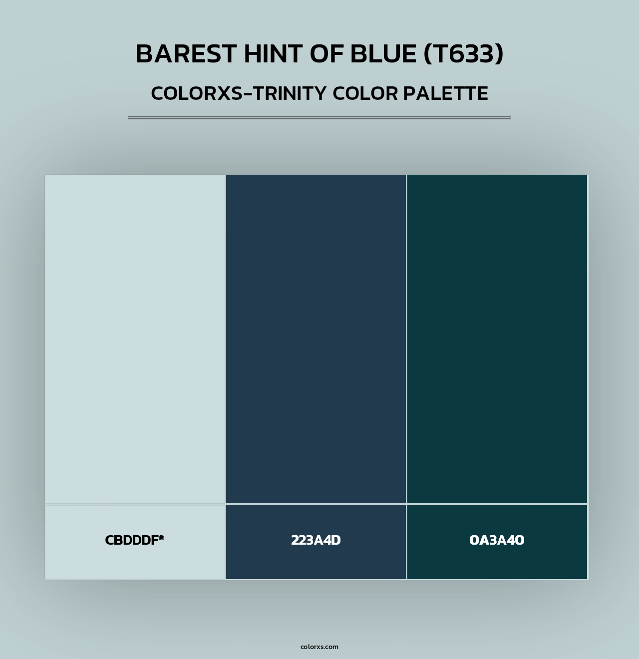 Barest Hint of Blue (T633) - Colorxs Trinity Palette
