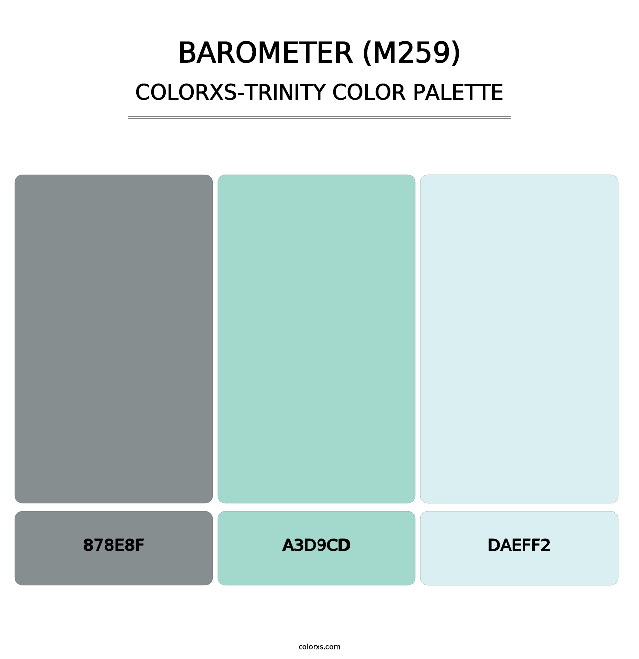 Barometer (M259) - Colorxs Trinity Palette