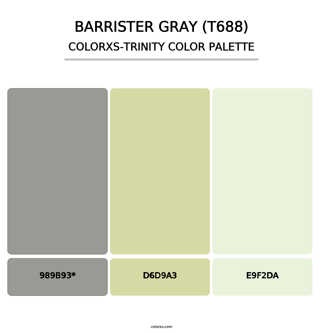 Barrister Gray (T688) - Colorxs Trinity Palette