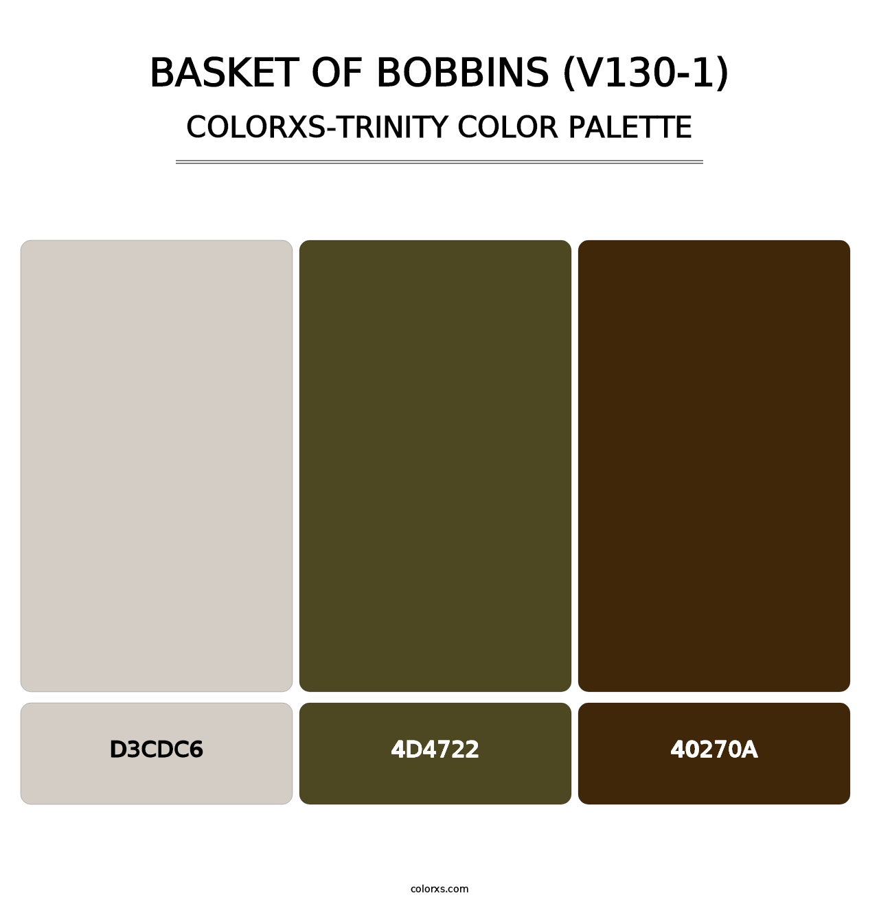 Basket of Bobbins (V130-1) - Colorxs Trinity Palette