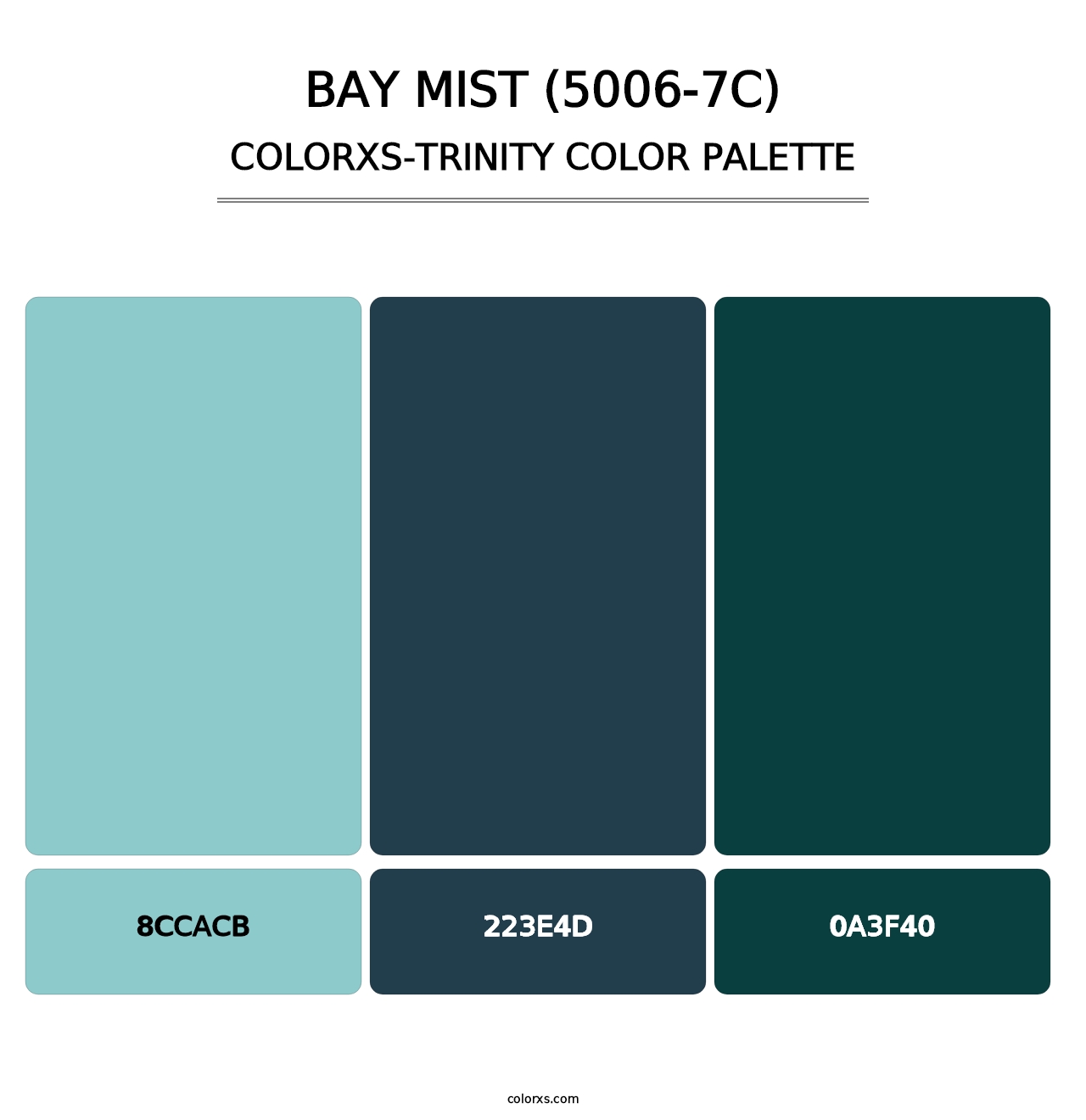 Bay Mist (5006-7C) - Colorxs Trinity Palette