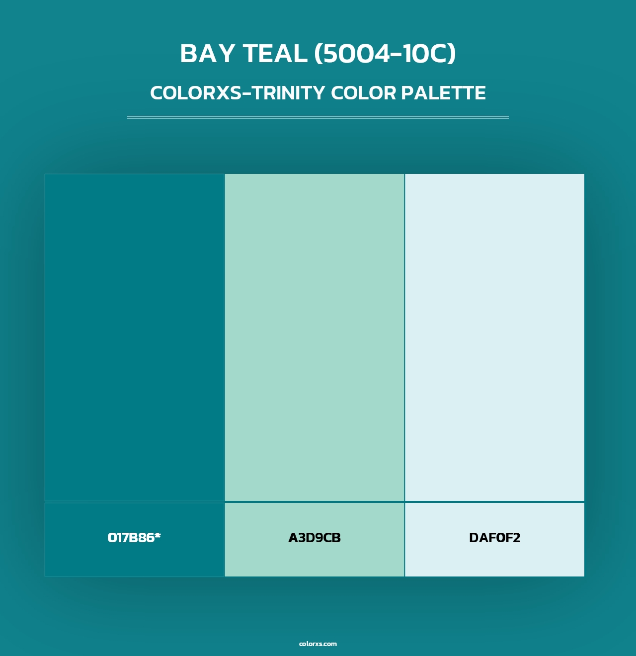 Bay Teal (5004-10C) - Colorxs Trinity Palette