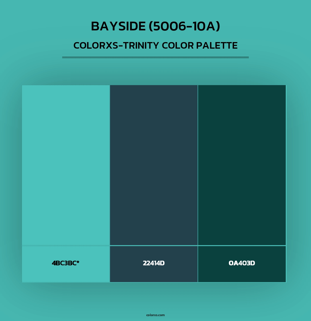 Bayside (5006-10A) - Colorxs Trinity Palette
