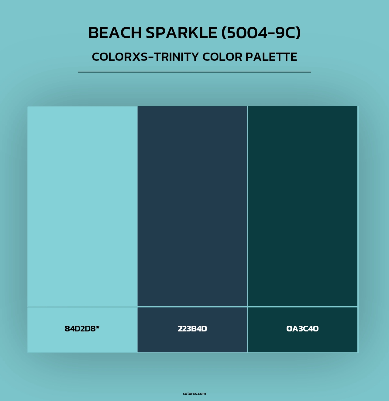 Beach Sparkle (5004-9C) - Colorxs Trinity Palette