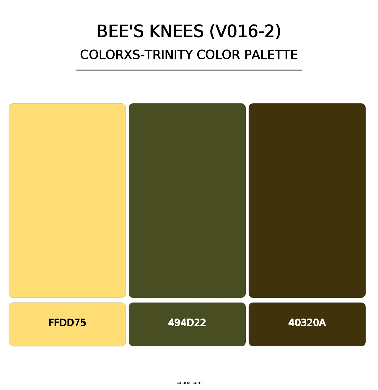 Bee's Knees (V016-2) - Colorxs Trinity Palette
