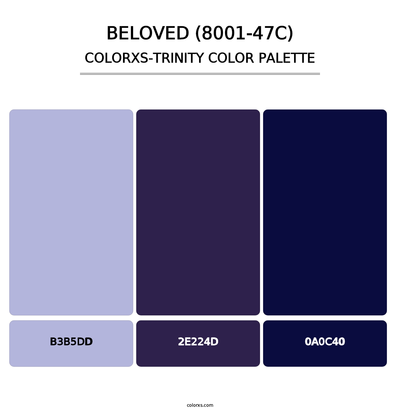 Beloved (8001-47C) - Colorxs Trinity Palette
