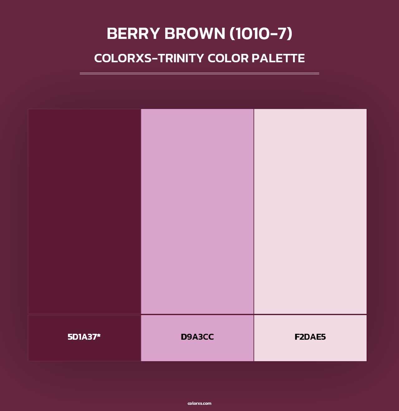 Berry Brown (1010-7) - Colorxs Trinity Palette