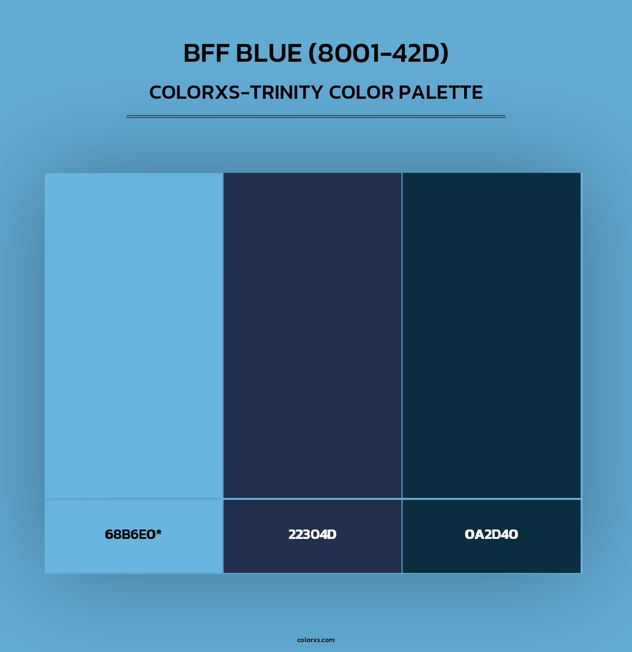 BFF Blue (8001-42D) - Colorxs Trinity Palette