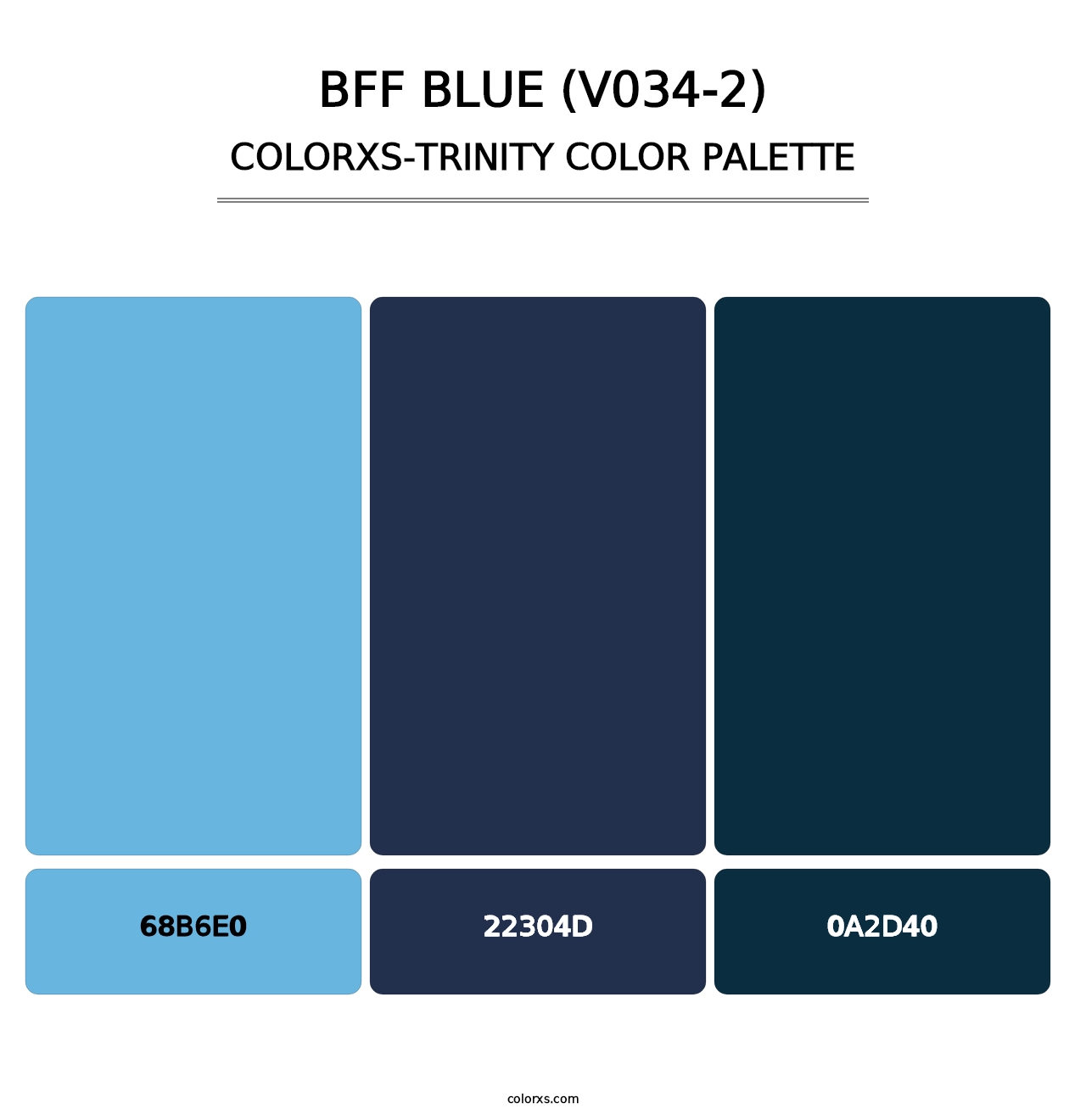 BFF Blue (V034-2) - Colorxs Trinity Palette