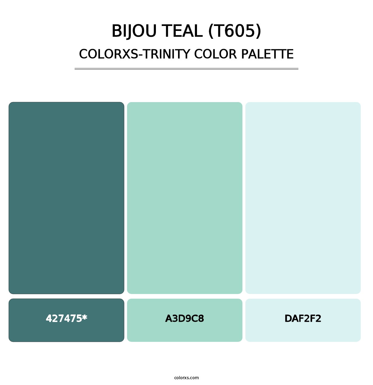 Bijou Teal (T605) - Colorxs Trinity Palette