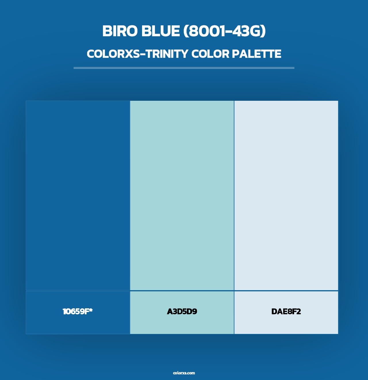 Biro Blue (8001-43G) - Colorxs Trinity Palette