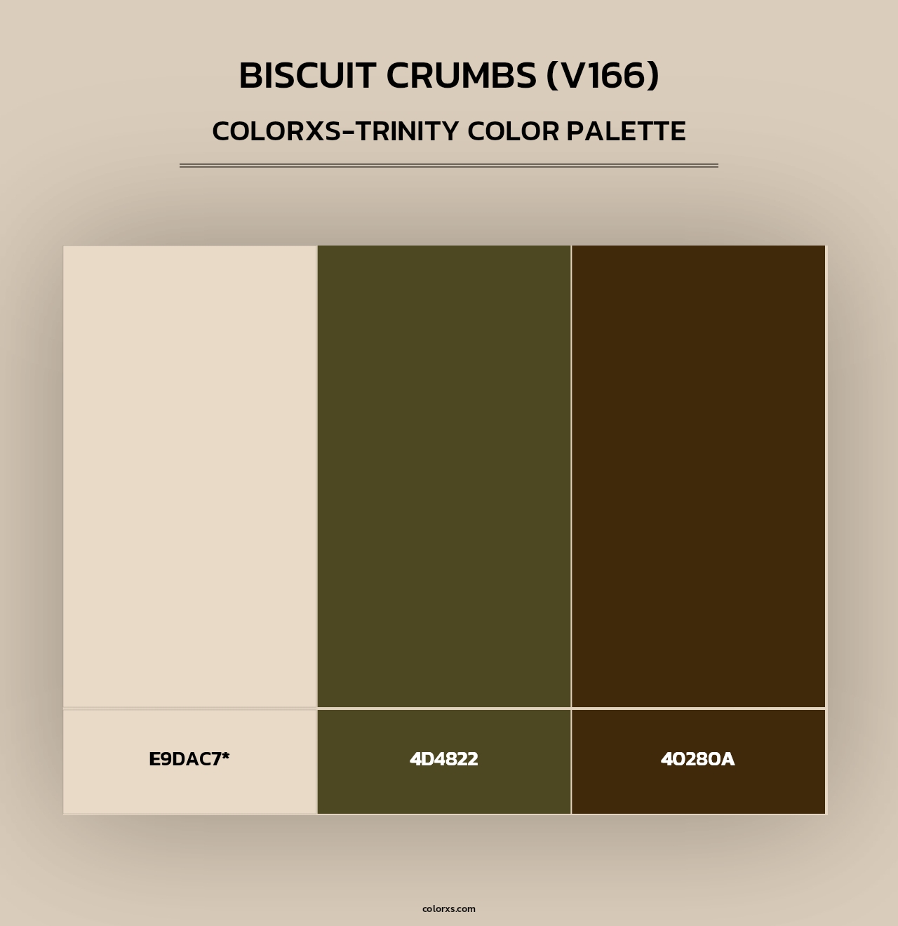 Biscuit Crumbs (V166) - Colorxs Trinity Palette
