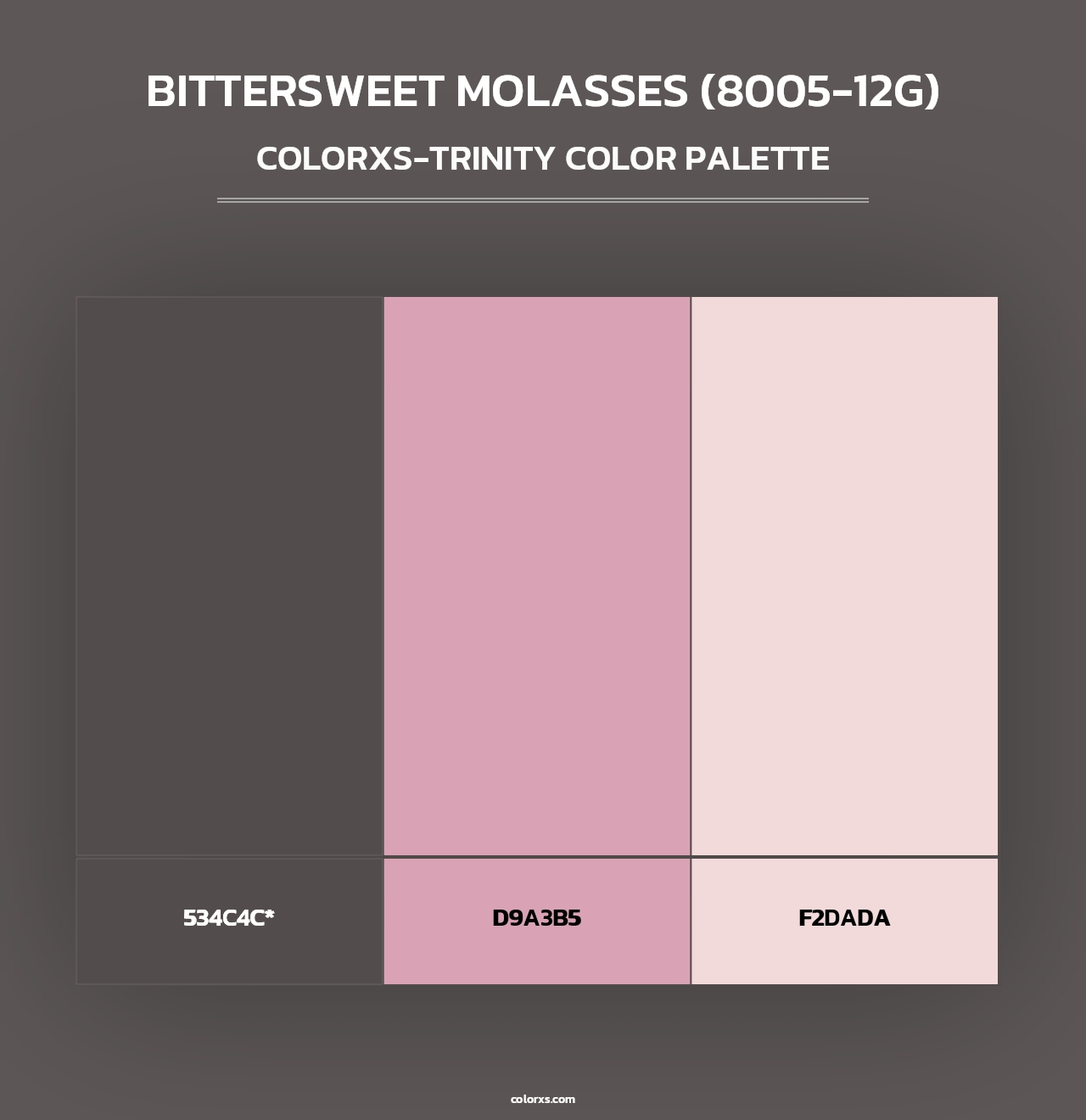 Bittersweet Molasses (8005-12G) - Colorxs Trinity Palette