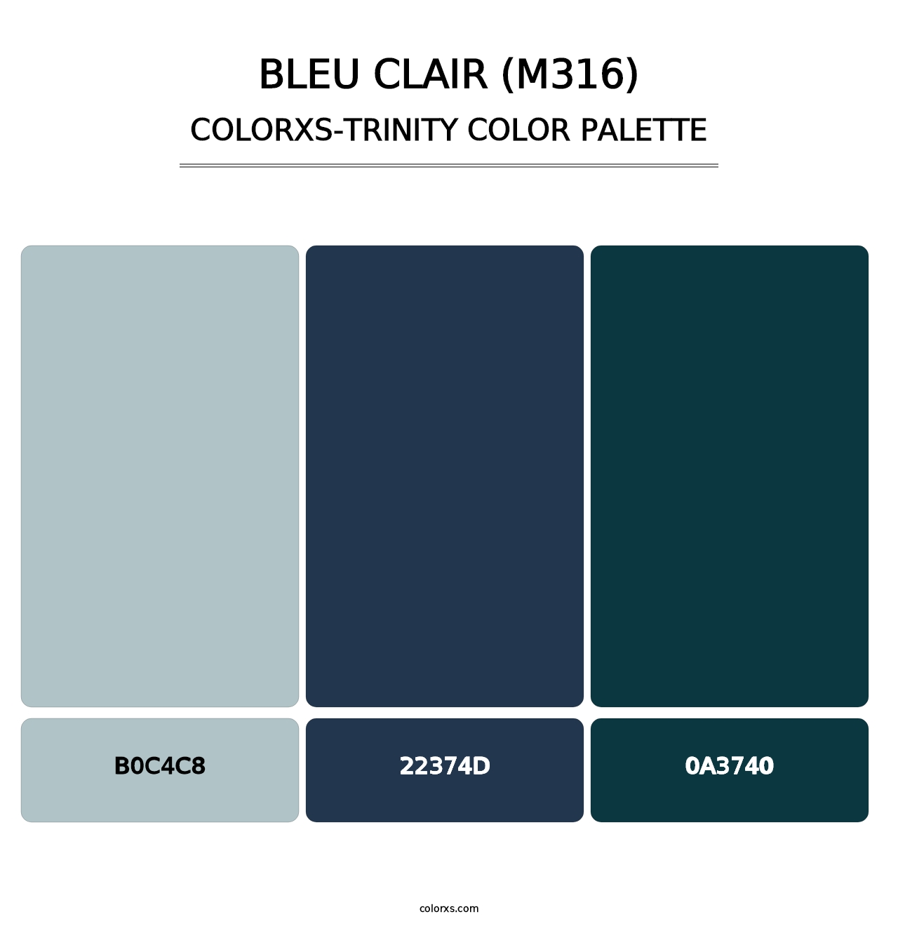 Bleu Clair (M316) - Colorxs Trinity Palette