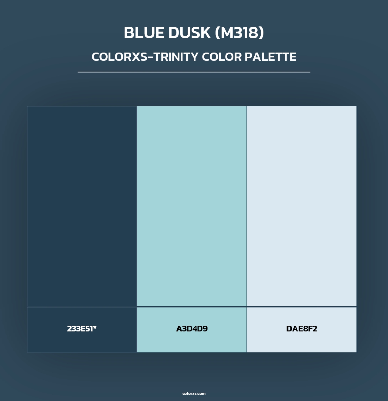 Blue Dusk (M318) - Colorxs Trinity Palette