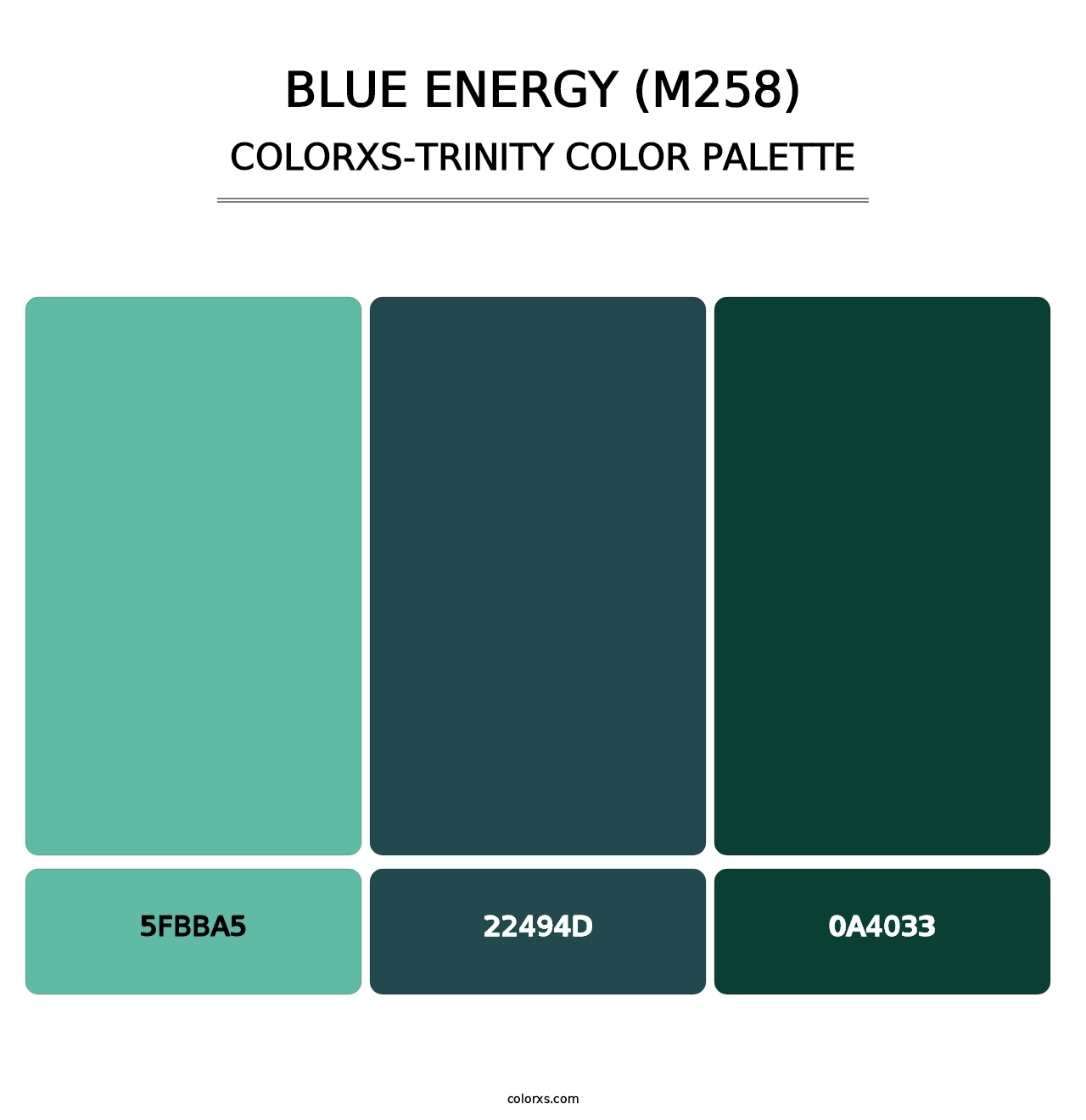 Blue Energy (M258) - Colorxs Trinity Palette