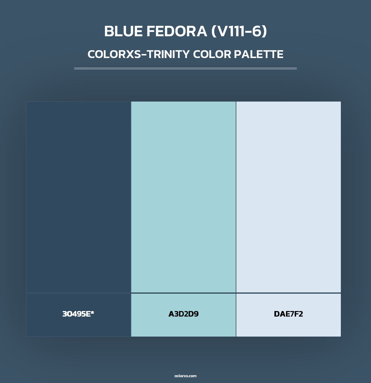 Blue Fedora (V111-6) - Colorxs Trinity Palette