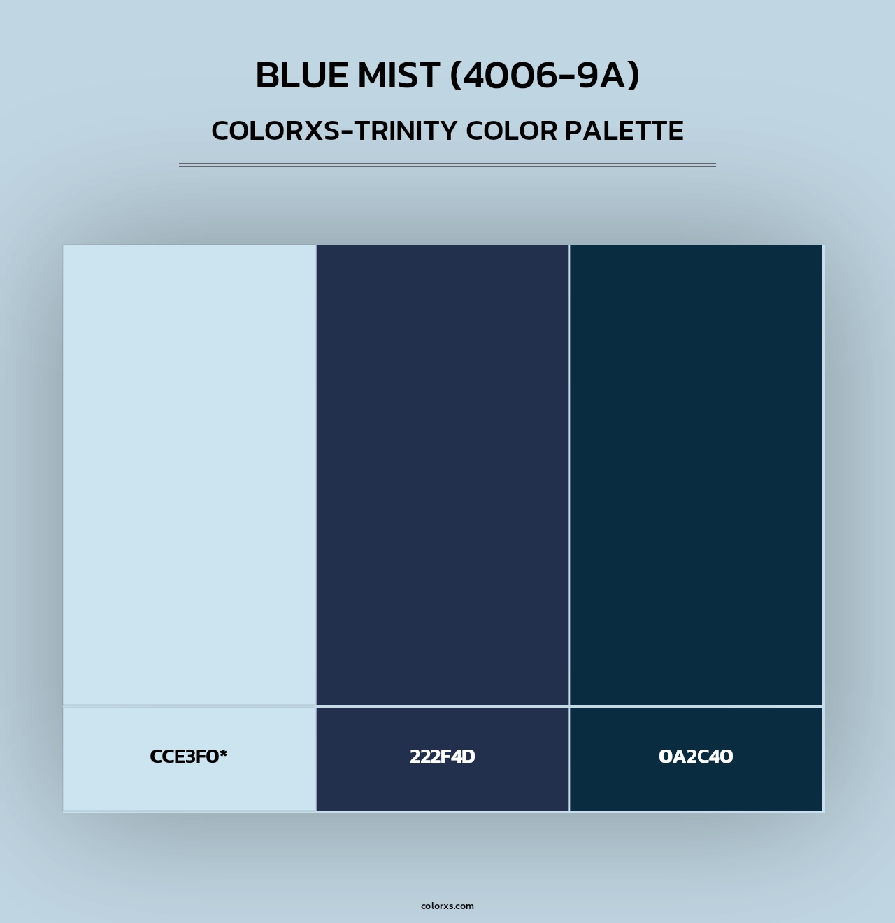 Blue Mist (4006-9A) - Colorxs Trinity Palette