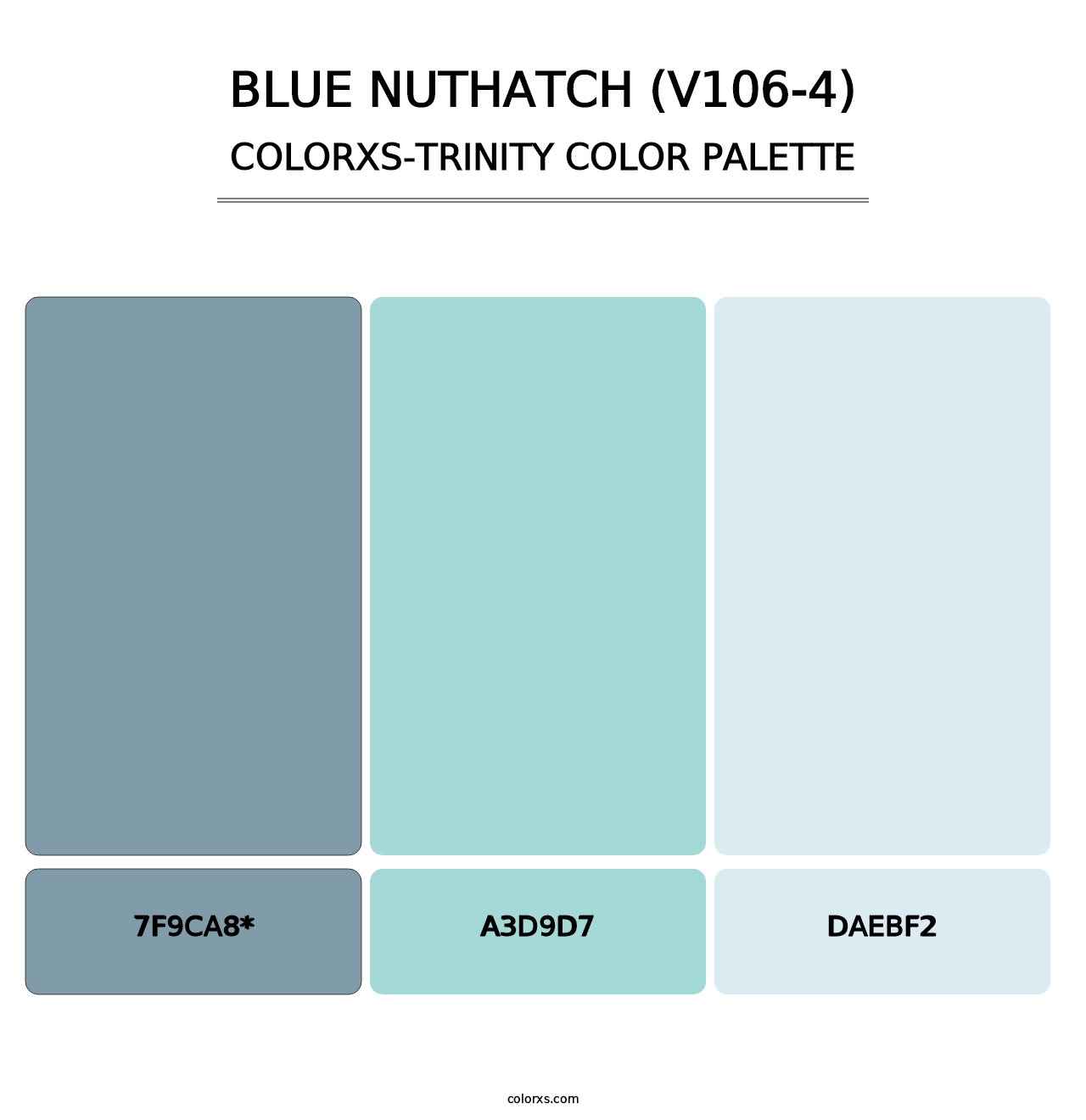 Blue Nuthatch (V106-4) - Colorxs Trinity Palette