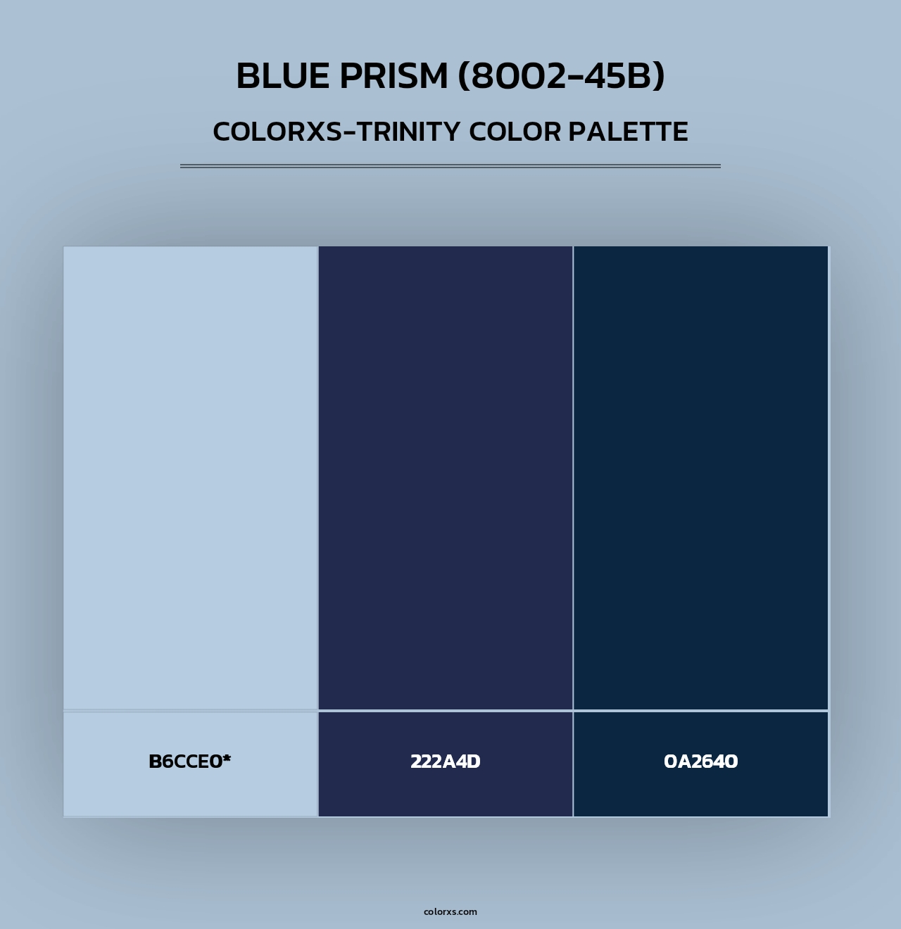 Blue Prism (8002-45B) - Colorxs Trinity Palette