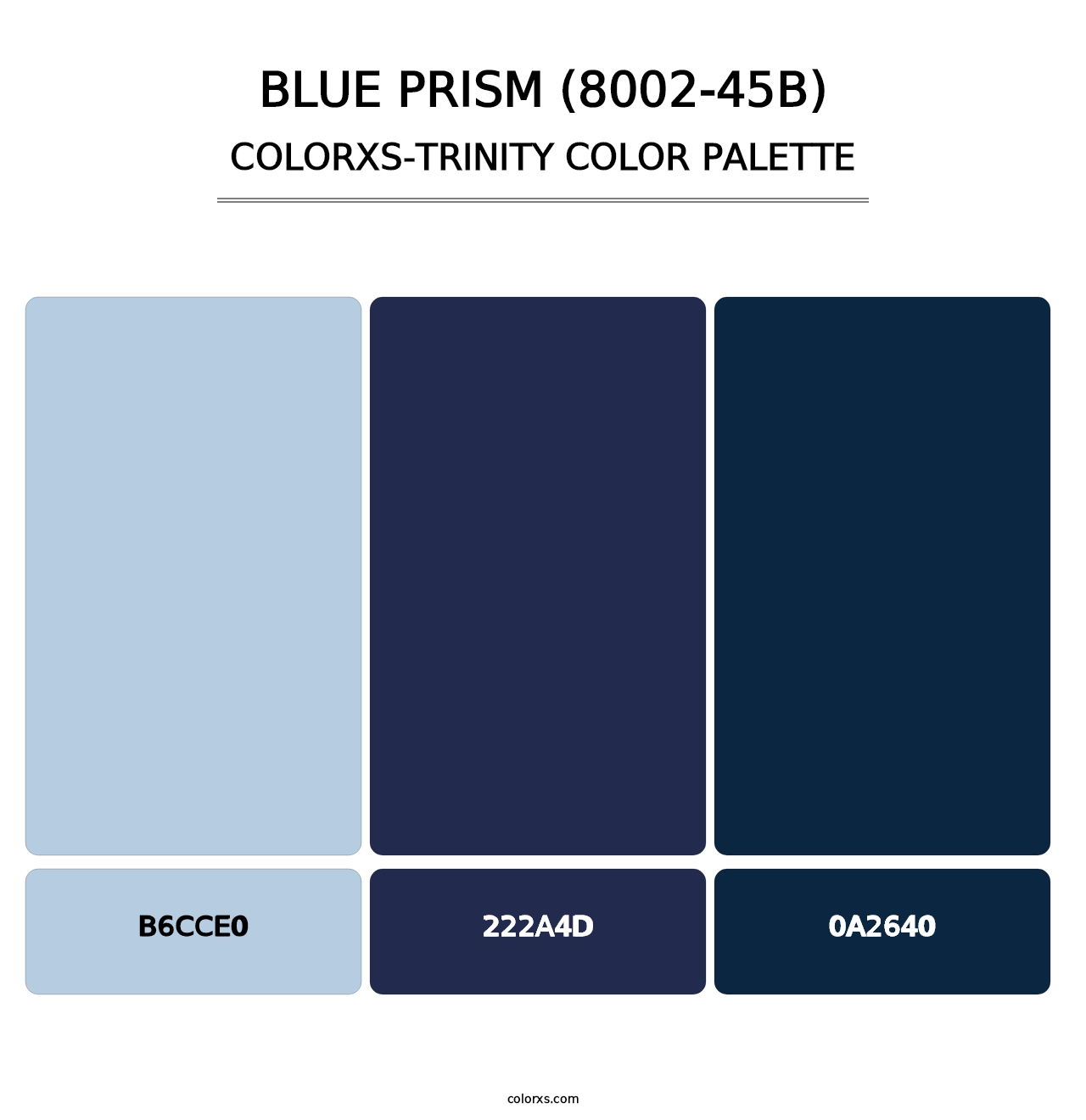 Blue Prism (8002-45B) - Colorxs Trinity Palette