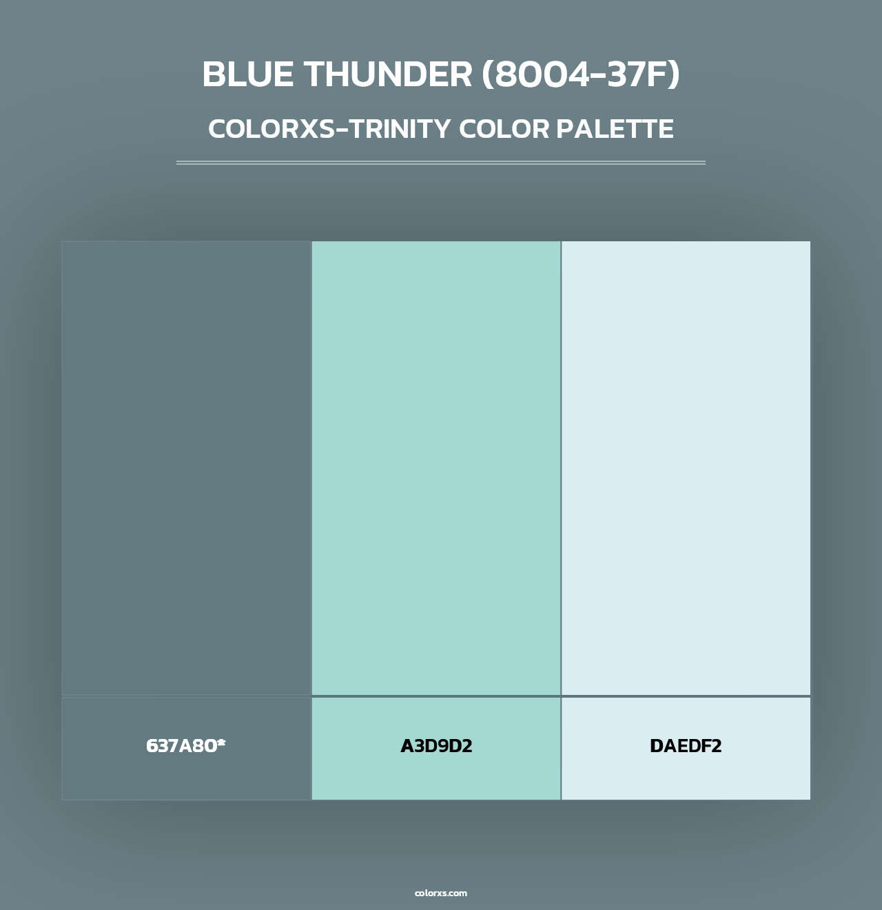 Blue Thunder (8004-37F) - Colorxs Trinity Palette