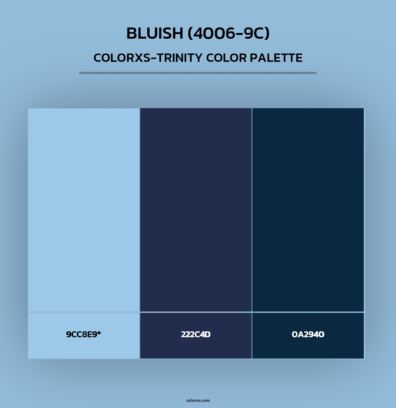 Bluish (4006-9C) - Colorxs Trinity Palette