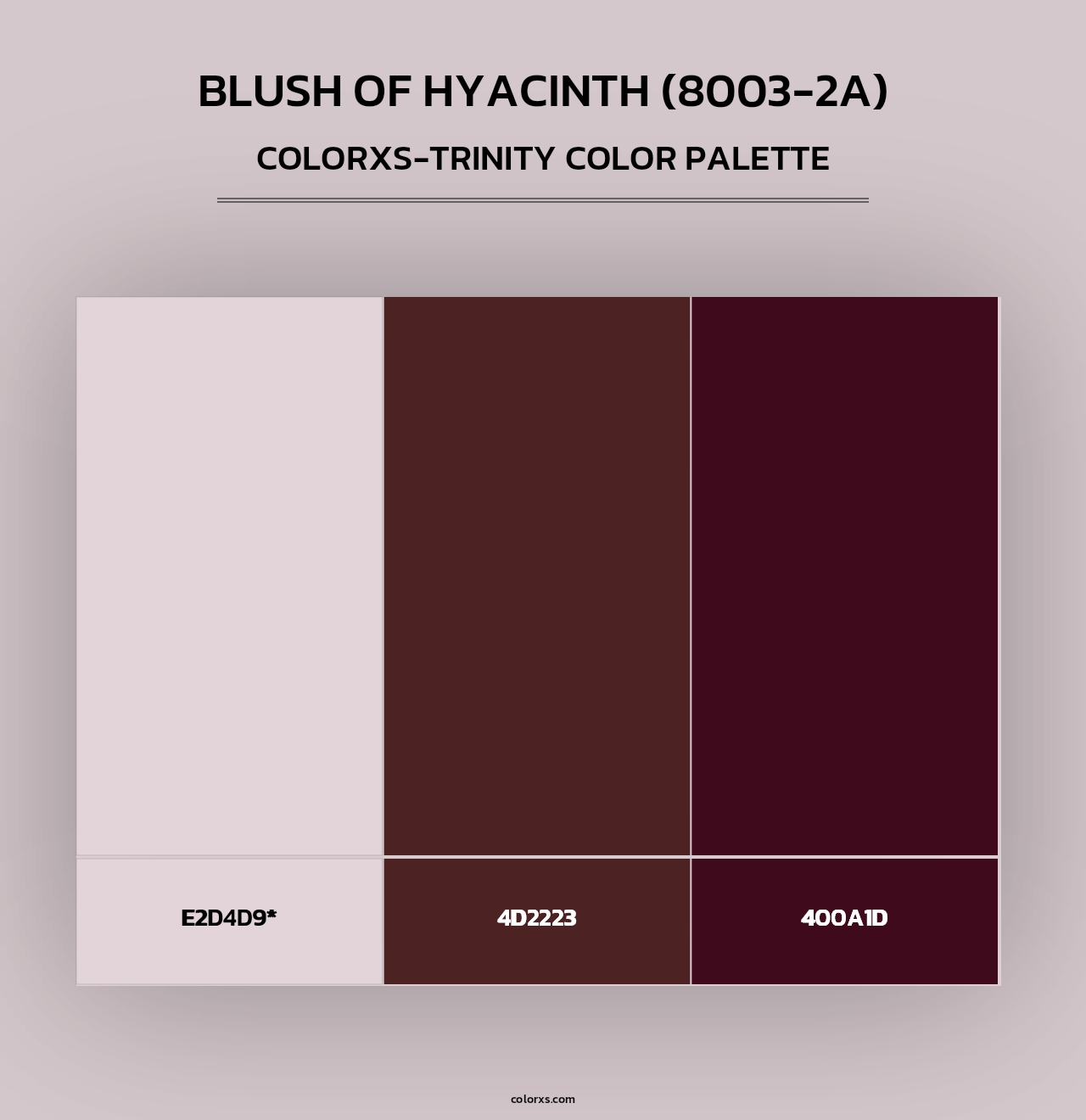 Blush of Hyacinth (8003-2A) - Colorxs Trinity Palette