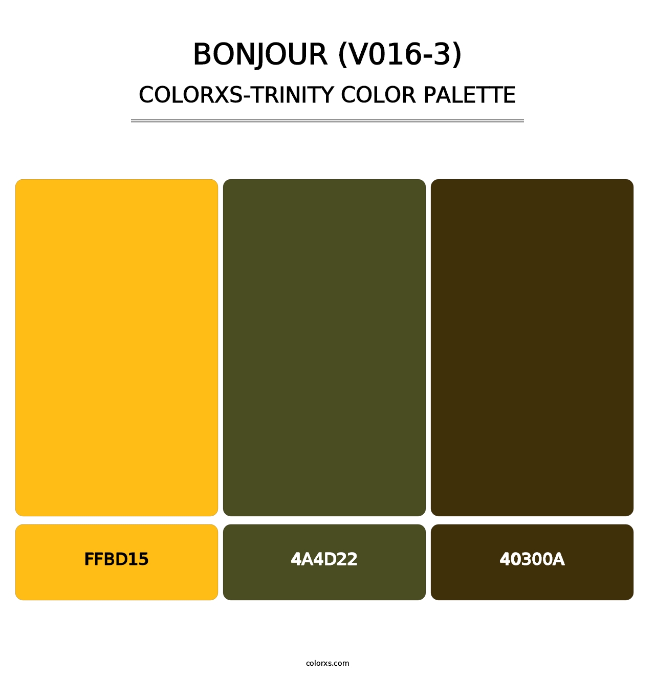 Bonjour (V016-3) - Colorxs Trinity Palette