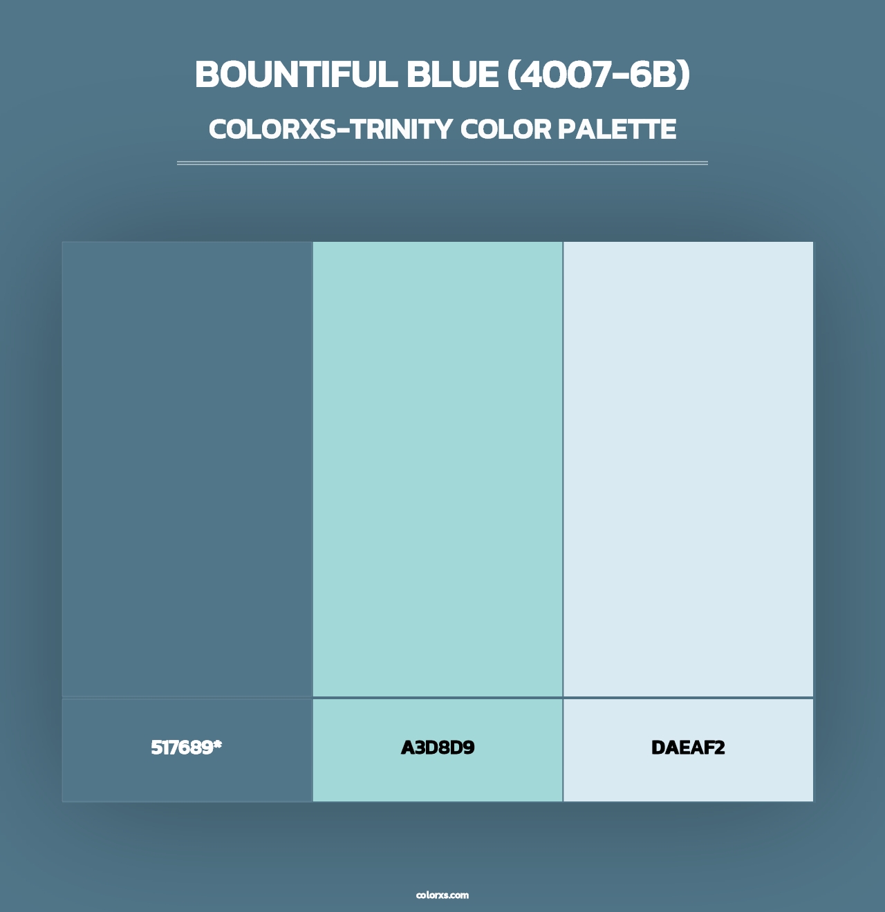 Bountiful Blue (4007-6B) - Colorxs Trinity Palette