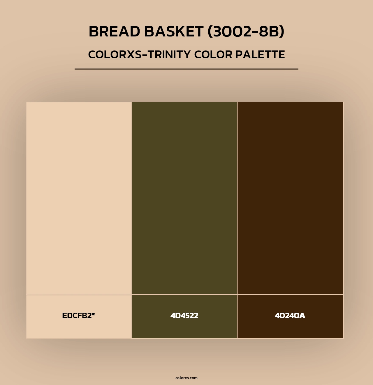 Bread Basket (3002-8B) - Colorxs Trinity Palette
