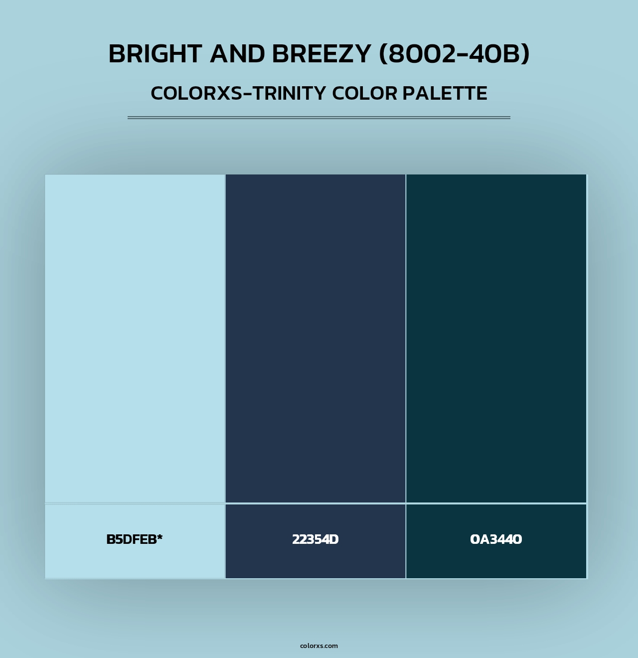 Bright and Breezy (8002-40B) - Colorxs Trinity Palette
