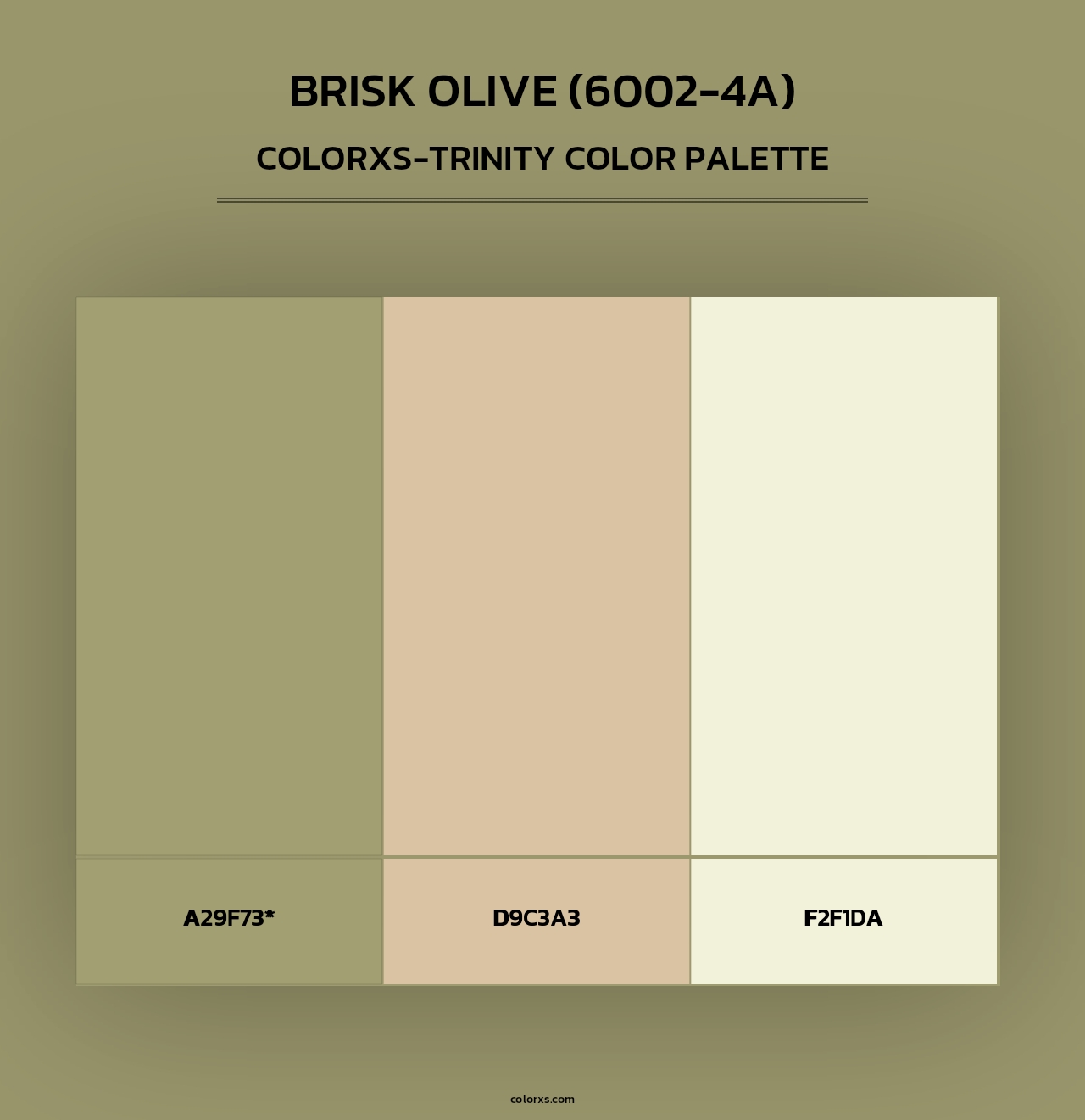 Brisk Olive (6002-4A) - Colorxs Trinity Palette