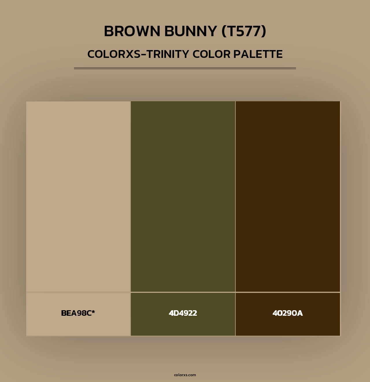 Brown Bunny (T577) - Colorxs Trinity Palette