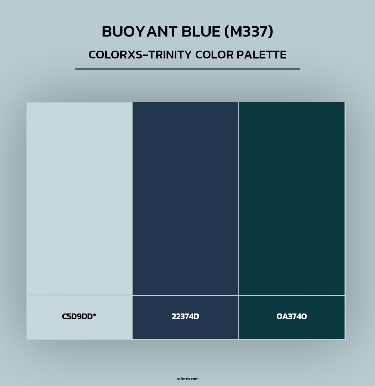Buoyant Blue (M337) - Colorxs Trinity Palette