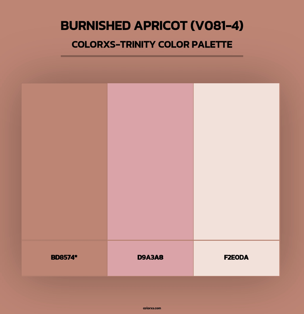 Burnished Apricot (V081-4) - Colorxs Trinity Palette