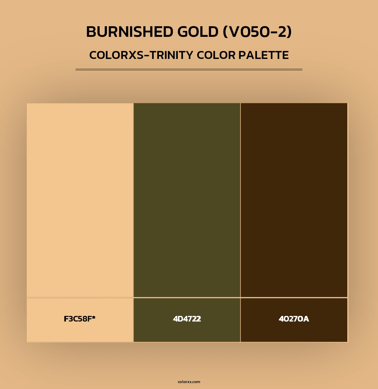 Burnished Gold (V050-2) - Colorxs Trinity Palette