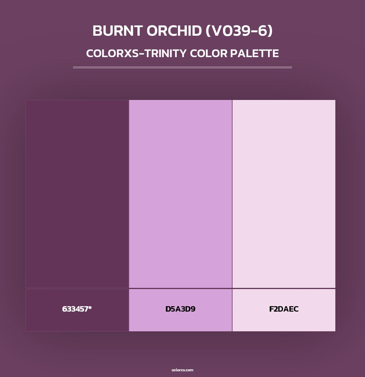 Burnt Orchid (V039-6) - Colorxs Trinity Palette