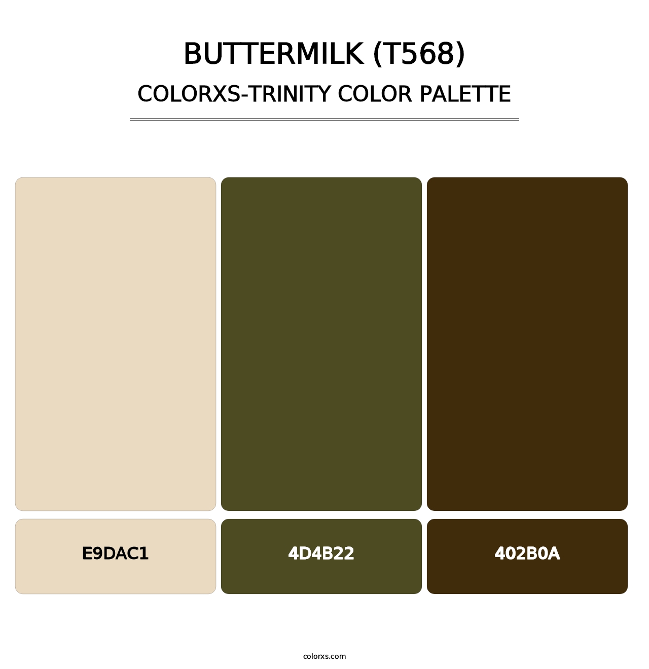 Buttermilk (T568) - Colorxs Trinity Palette
