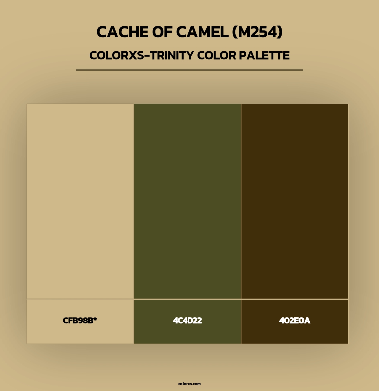 Cache of Camel (M254) - Colorxs Trinity Palette