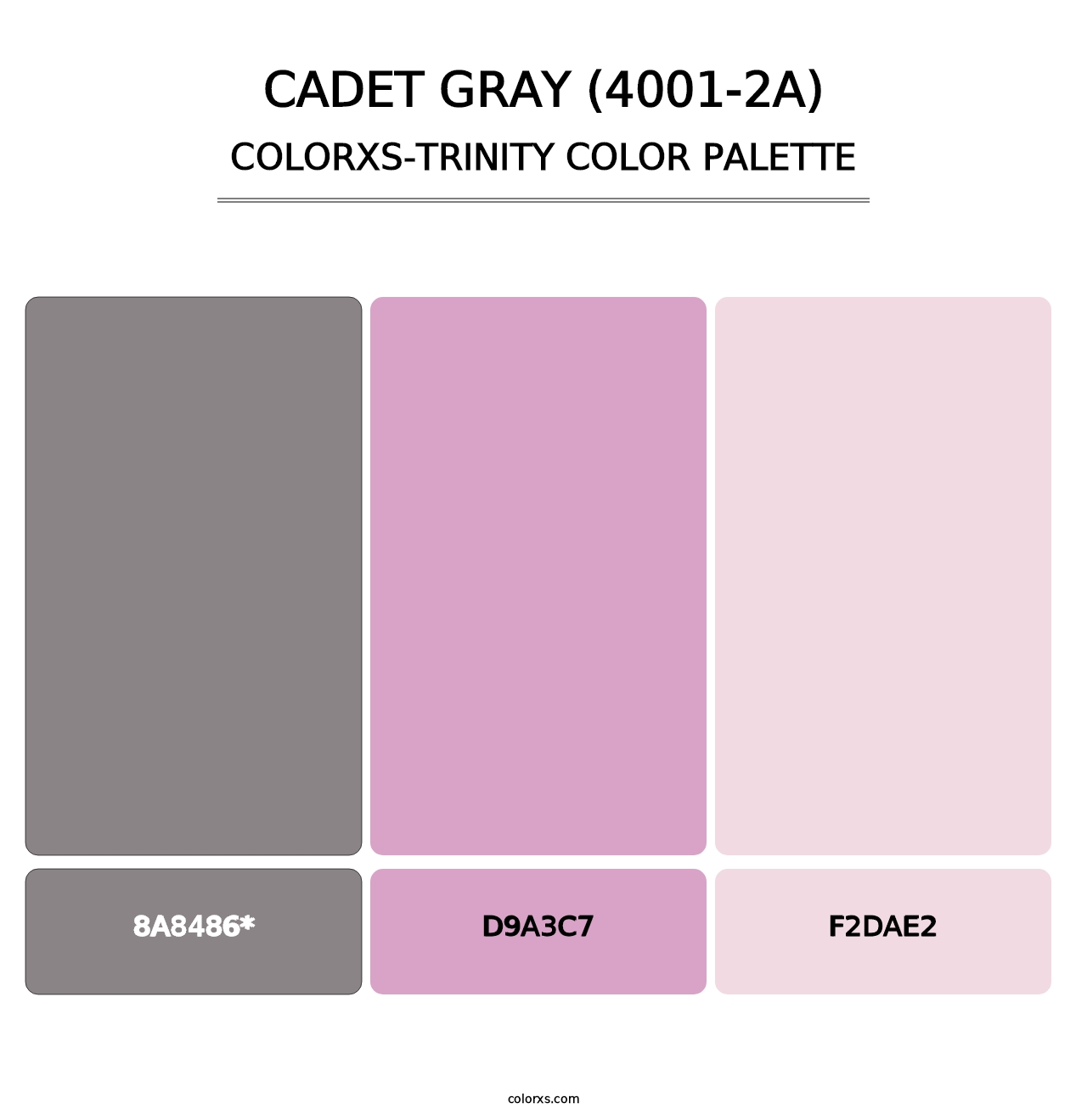 Cadet Gray (4001-2A) - Colorxs Trinity Palette