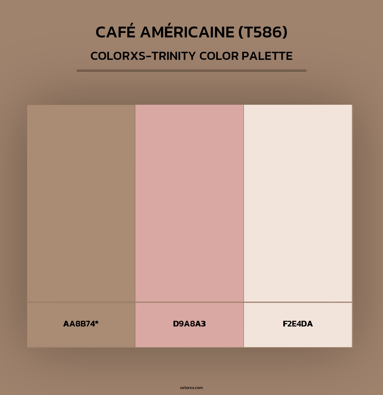 Café Américaine (T586) - Colorxs Trinity Palette