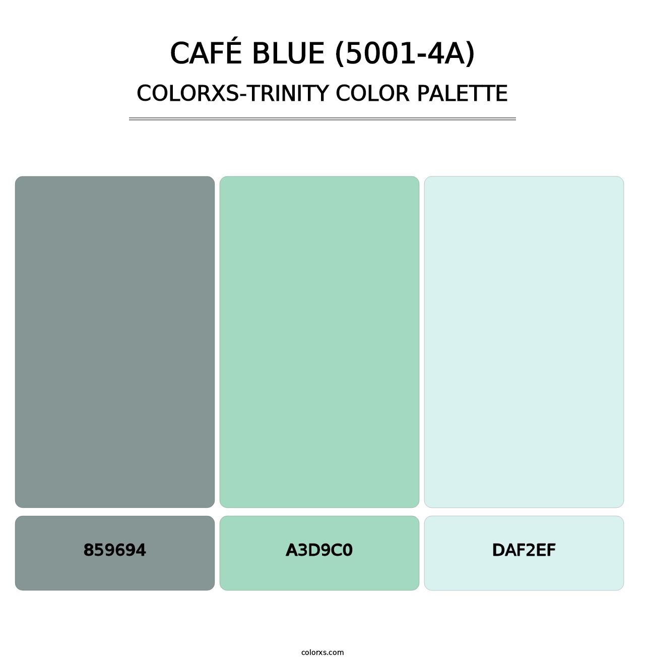 Café Blue (5001-4A) - Colorxs Trinity Palette