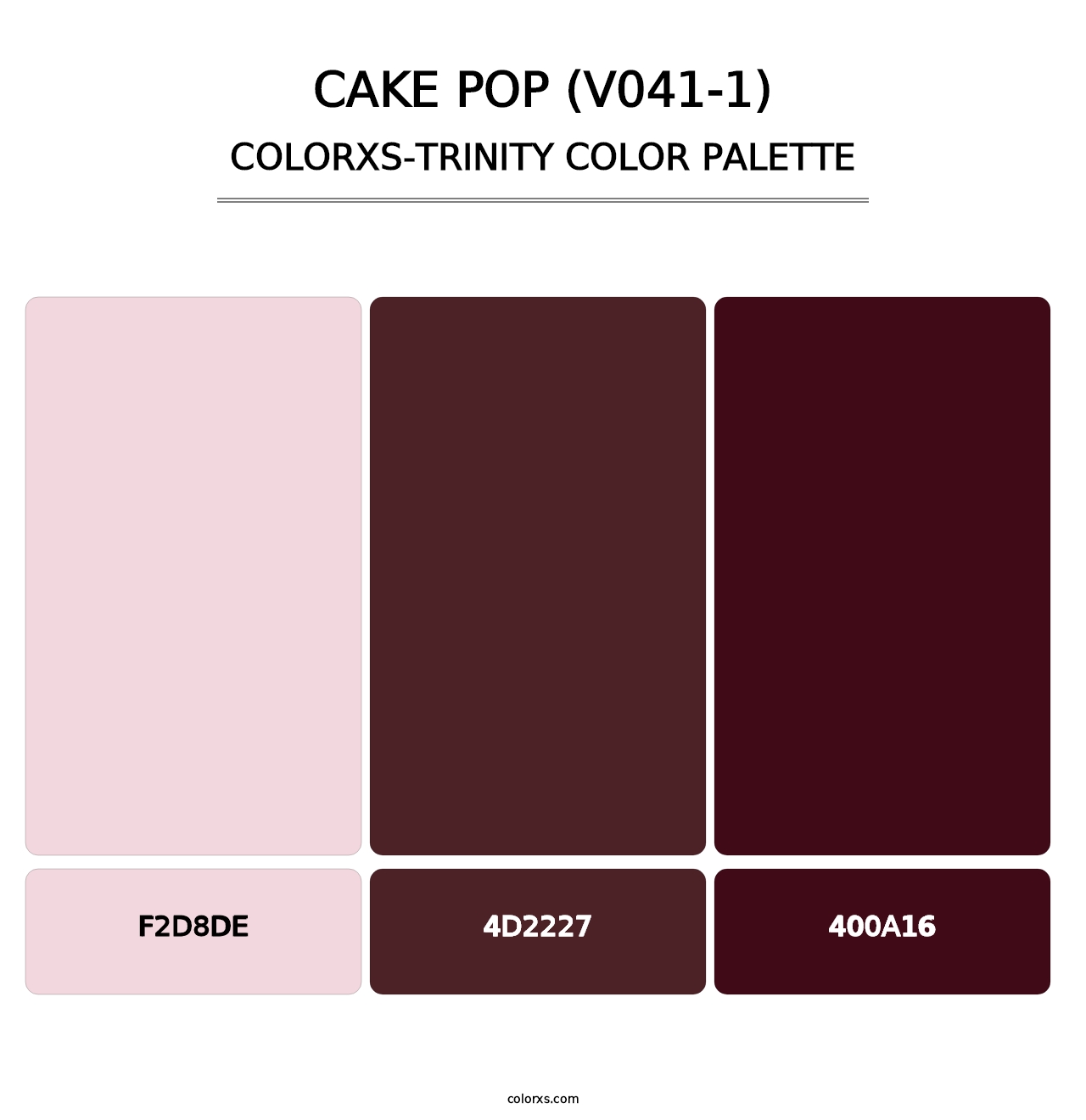 Cake Pop (V041-1) - Colorxs Trinity Palette