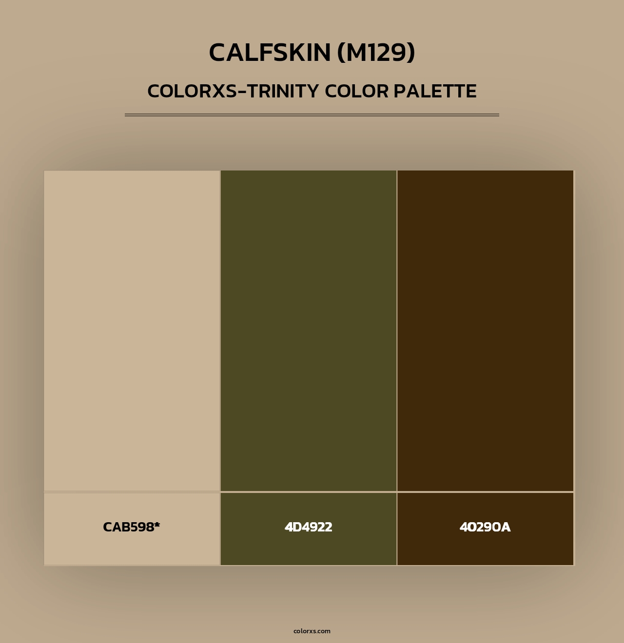 Calfskin (M129) - Colorxs Trinity Palette